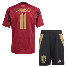 Belgie Carrasco 11 Domácí ME 2024 - Dětské Fotbalové Dresy (S/S)